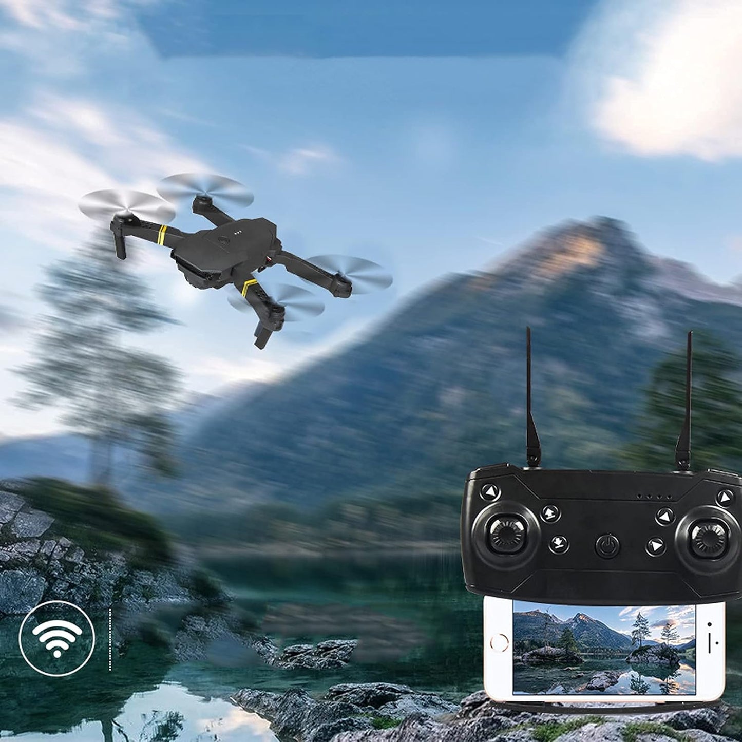 Drone WiFi HCTN Foldable Drone with Storage Bag