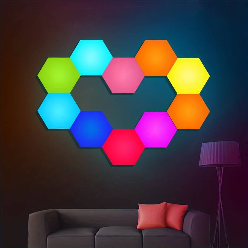 Hexagones Modulaires Lampe