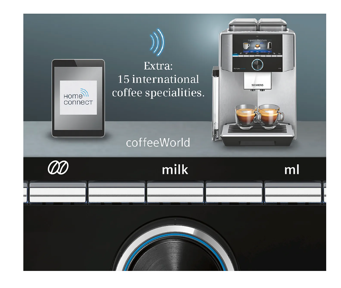 Machine à café tout-automatique EQ.9 plus connect s500 Noir, Réservoir d'eau