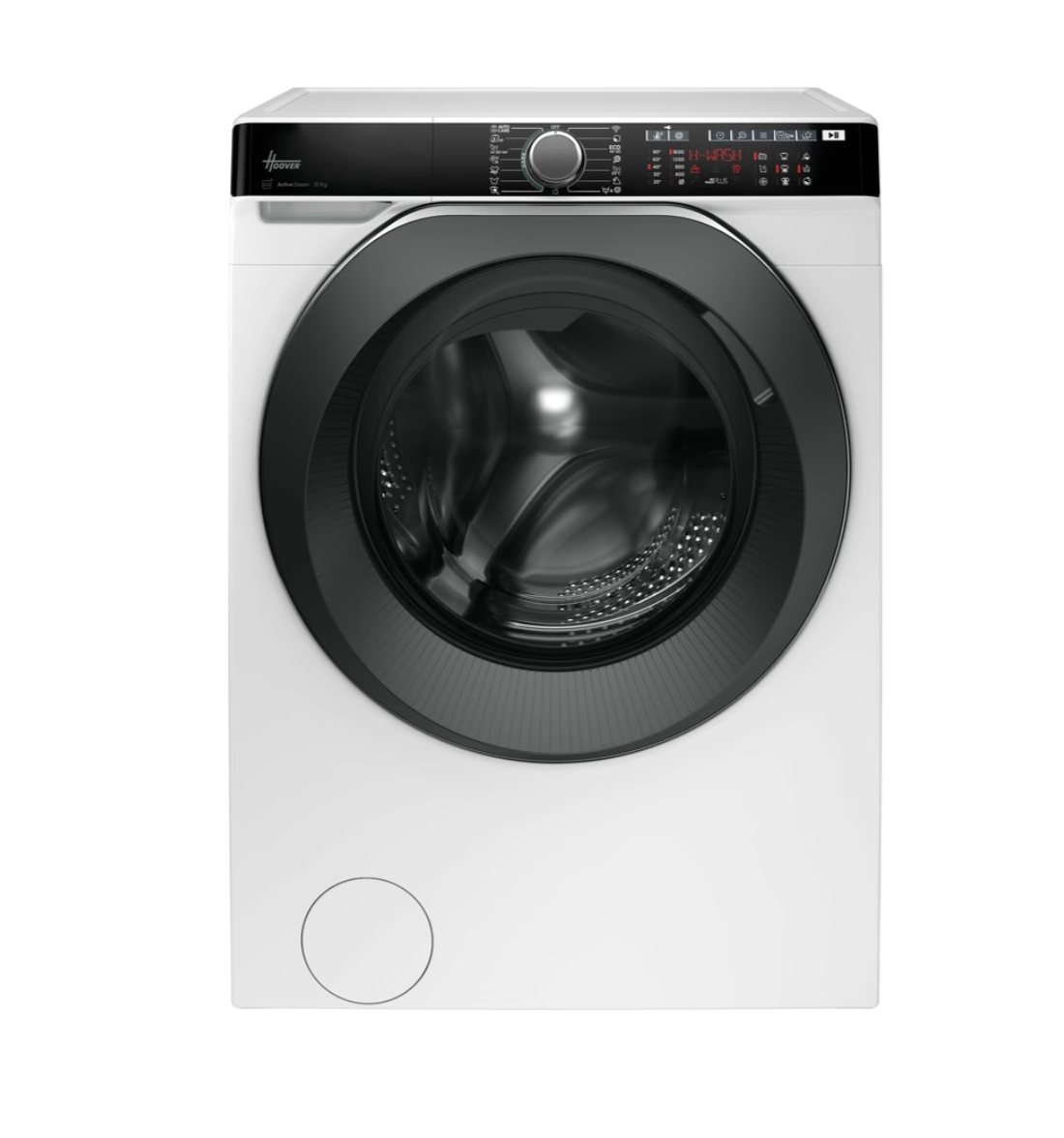 Lave-linge hublot HOOVER HWP 610AMBC/1-S - 10 kg - Induction - 1600 trs/min - Classe A - Connecté - Vapeur - Blanc