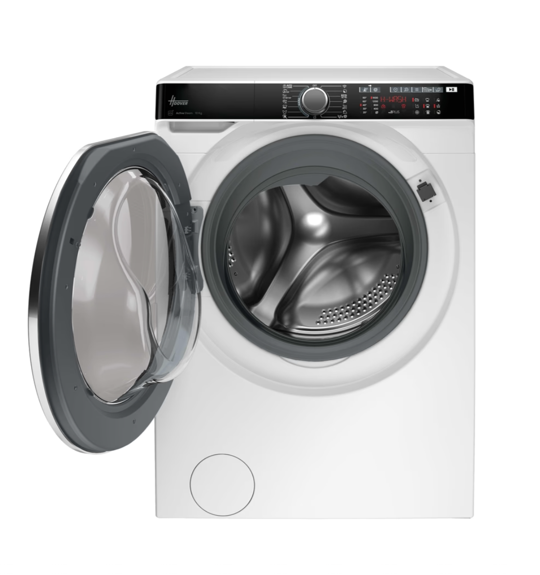 Lave-linge hublot HOOVER HWP 610AMBC/1-S - 10 kg - Induction - 1600 trs/min - Classe A - Connecté - Vapeur - Blanc