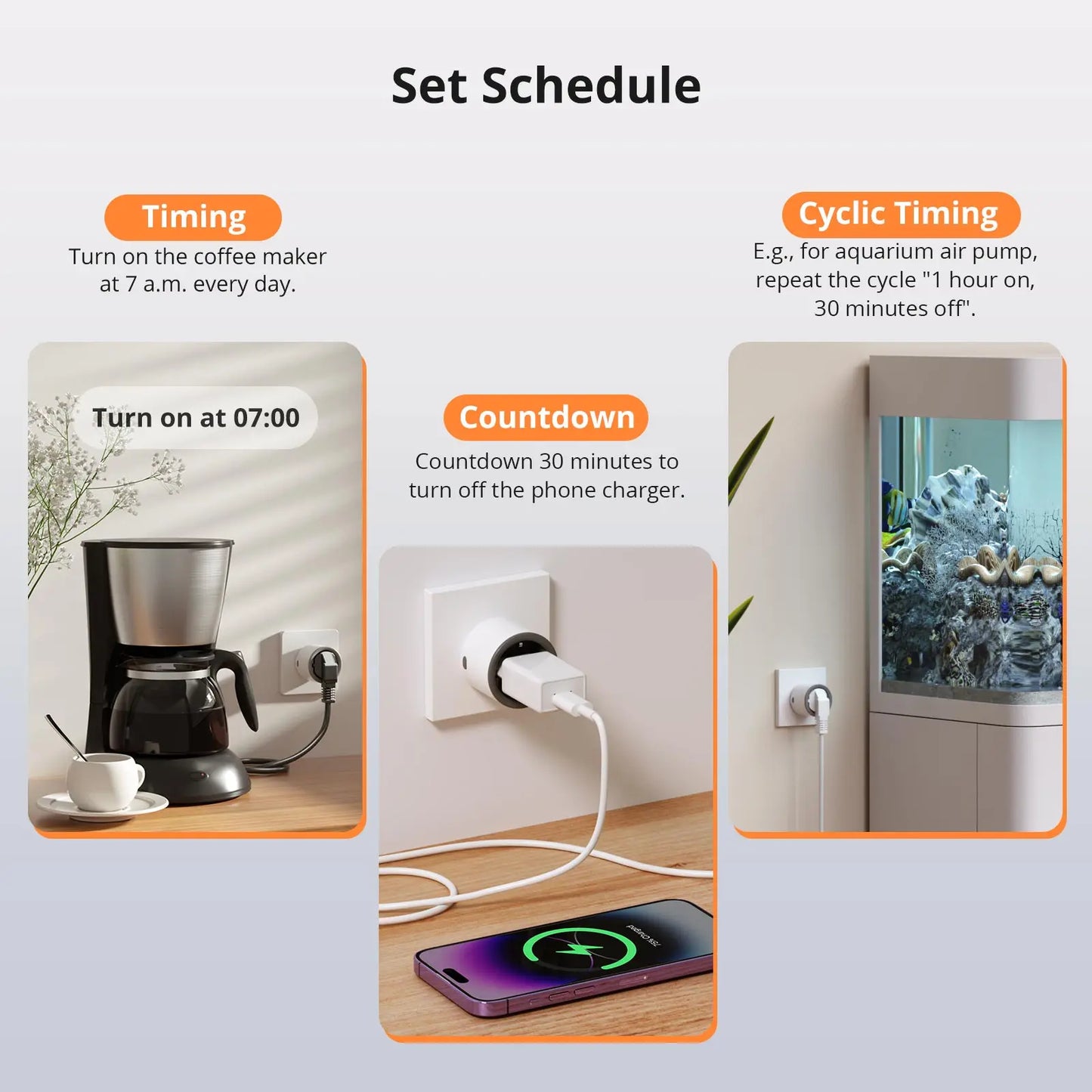 Smart Plug S60 EU/UK WiFi Smart Socket Overload Protection Timer for Alexa Google Home Alice