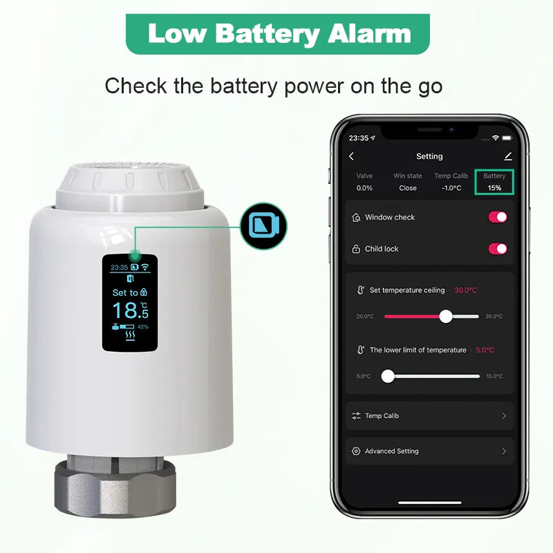 TRV Wifi Thermostat Smart