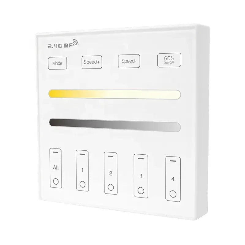 1-10PCS Smart LED Controller Tuya WiFi Alexa Google 2.4G 20KHz 4/8 Zone 5IN1 CCT RGB RGBW Dimmer RGBCCT LED Strip High Frequency