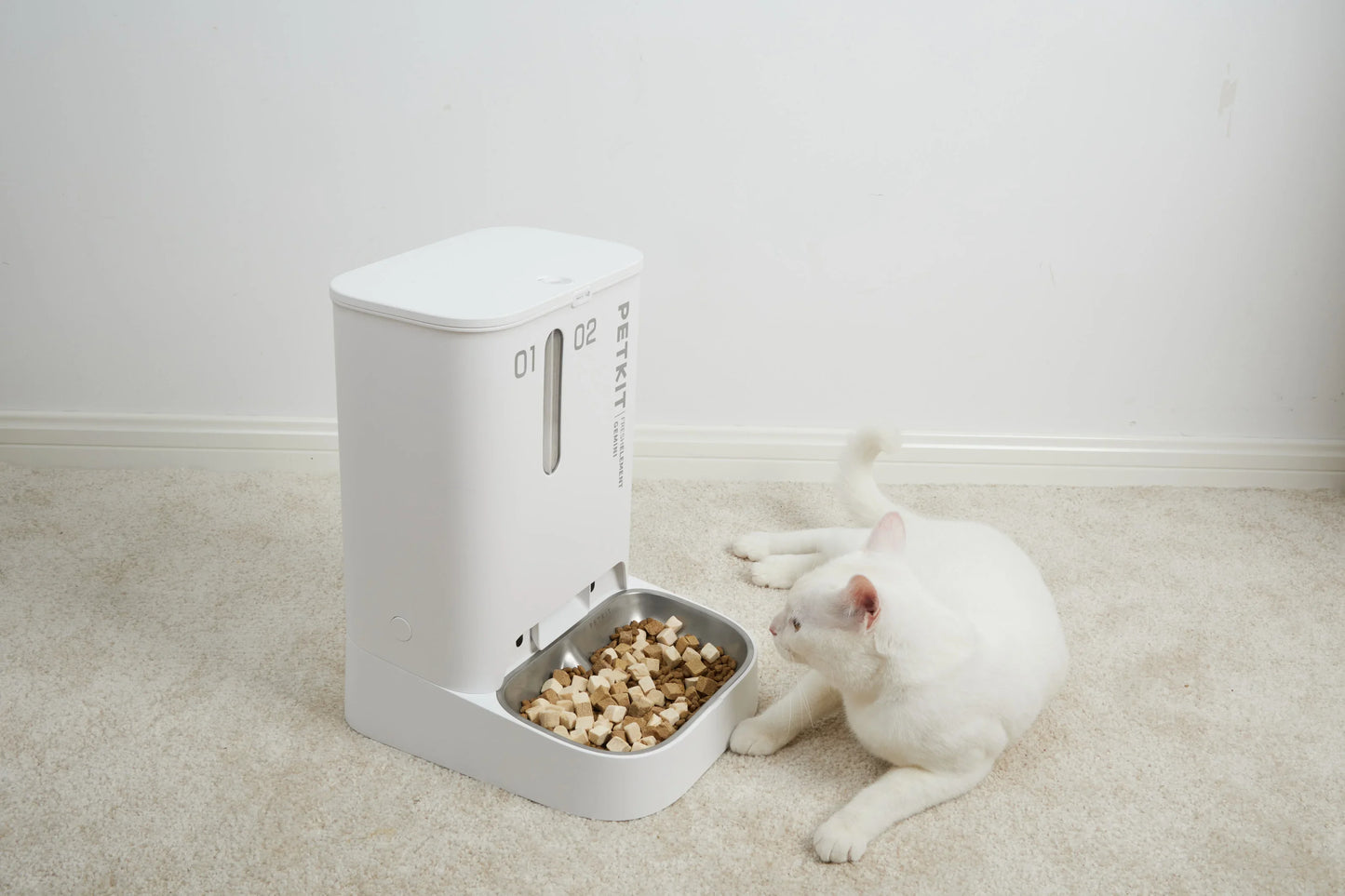 Petkit authorized Global Version Factory Supply Multiple Preservation Technology Germini Smart Touch Screen Pet Feeder Bowl