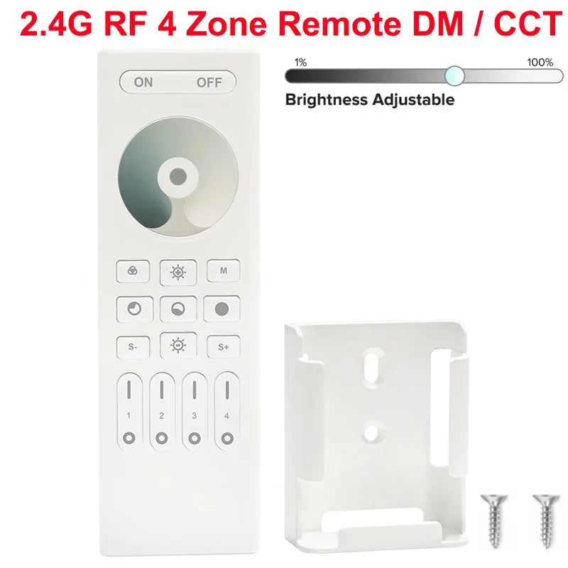 1-10PCS Smart LED Controller Tuya WiFi Alexa Google 2.4G 20KHz 4/8 Zone 5IN1 CCT RGB RGBW Dimmer RGBCCT LED Strip High Frequency