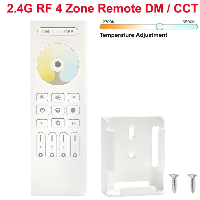 1-10PCS Smart LED Controller Tuya WiFi Alexa Google 2.4G 20KHz 4/8 Zone 5IN1 CCT RGB RGBW Dimmer RGBCCT LED Strip High Frequency