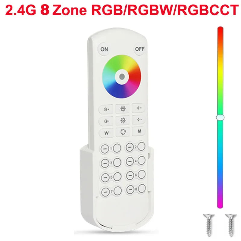 1-10PCS Smart LED Controller Tuya WiFi Alexa Google 2.4G 20KHz 4/8 Zone 5IN1 CCT RGB RGBW Dimmer RGBCCT LED Strip High Frequency