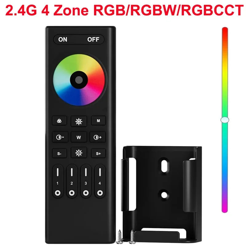 1-10PCS Smart LED Controller Tuya WiFi Alexa Google 2.4G 20KHz 4/8 Zone 5IN1 CCT RGB RGBW Dimmer RGBCCT LED Strip High Frequency