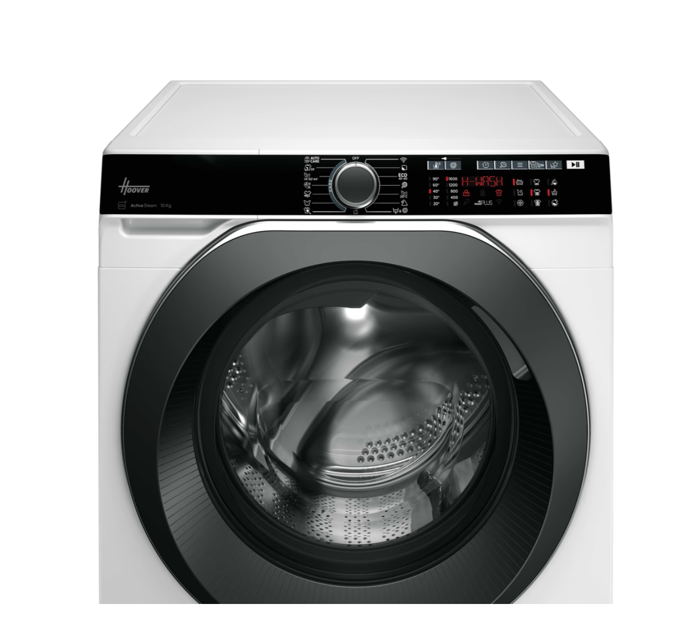 Lave-linge hublot HOOVER HWP 610AMBC/1-S - 10 kg - Induction - 1600 trs/min - Classe A - Connecté - Vapeur - Blanc