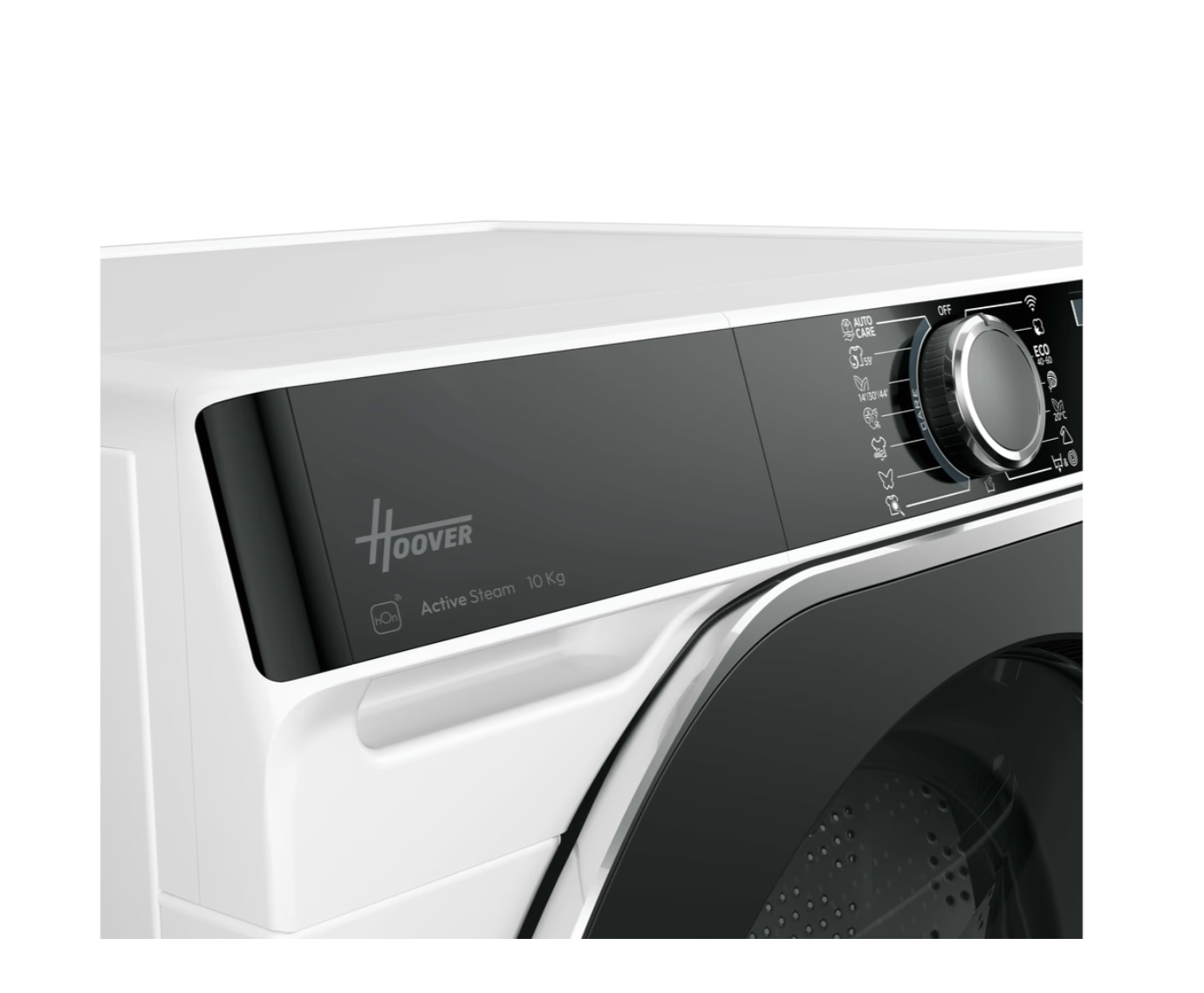 Lave-linge hublot HOOVER HWP 610AMBC/1-S - 10 kg - Induction - 1600 trs/min - Classe A - Connecté - Vapeur - Blanc