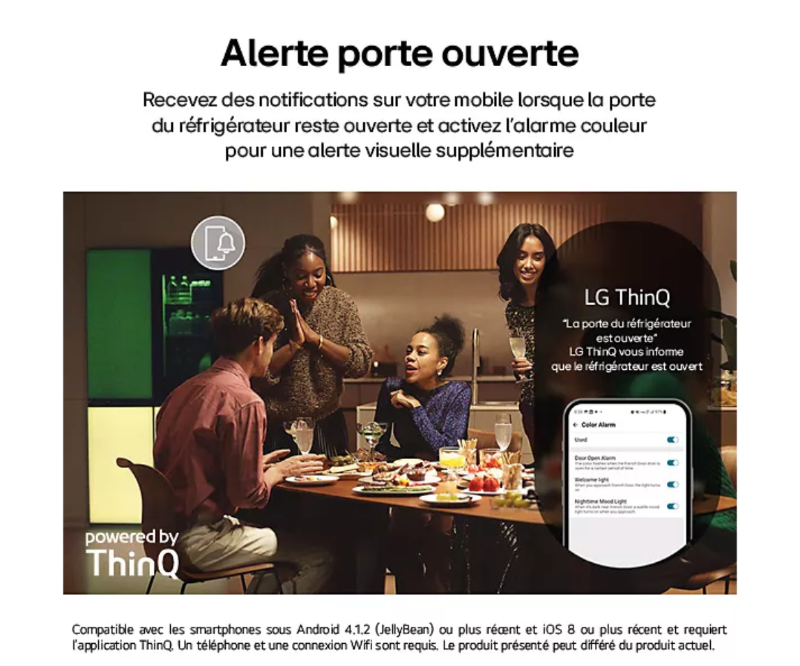 Refrigerator LG GMV960NNME Réfrigérateur MoodUP Multi-Door