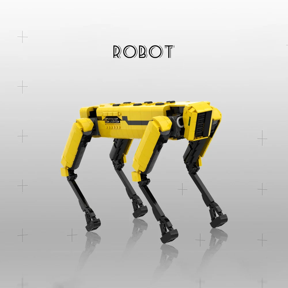 MOC Quadruped Military Robot Building Blocks Toys Gift Boston Dynamics Spot Robot Bricks Model BigDog AlphaDogg
