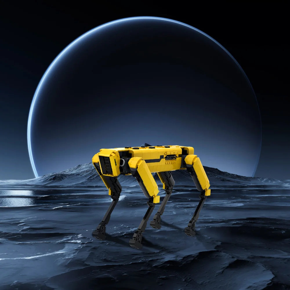 MOC Quadruped Military Robot Building Blocks Toys Gift Boston Dynamics Spot Robot Bricks Model BigDog AlphaDogg