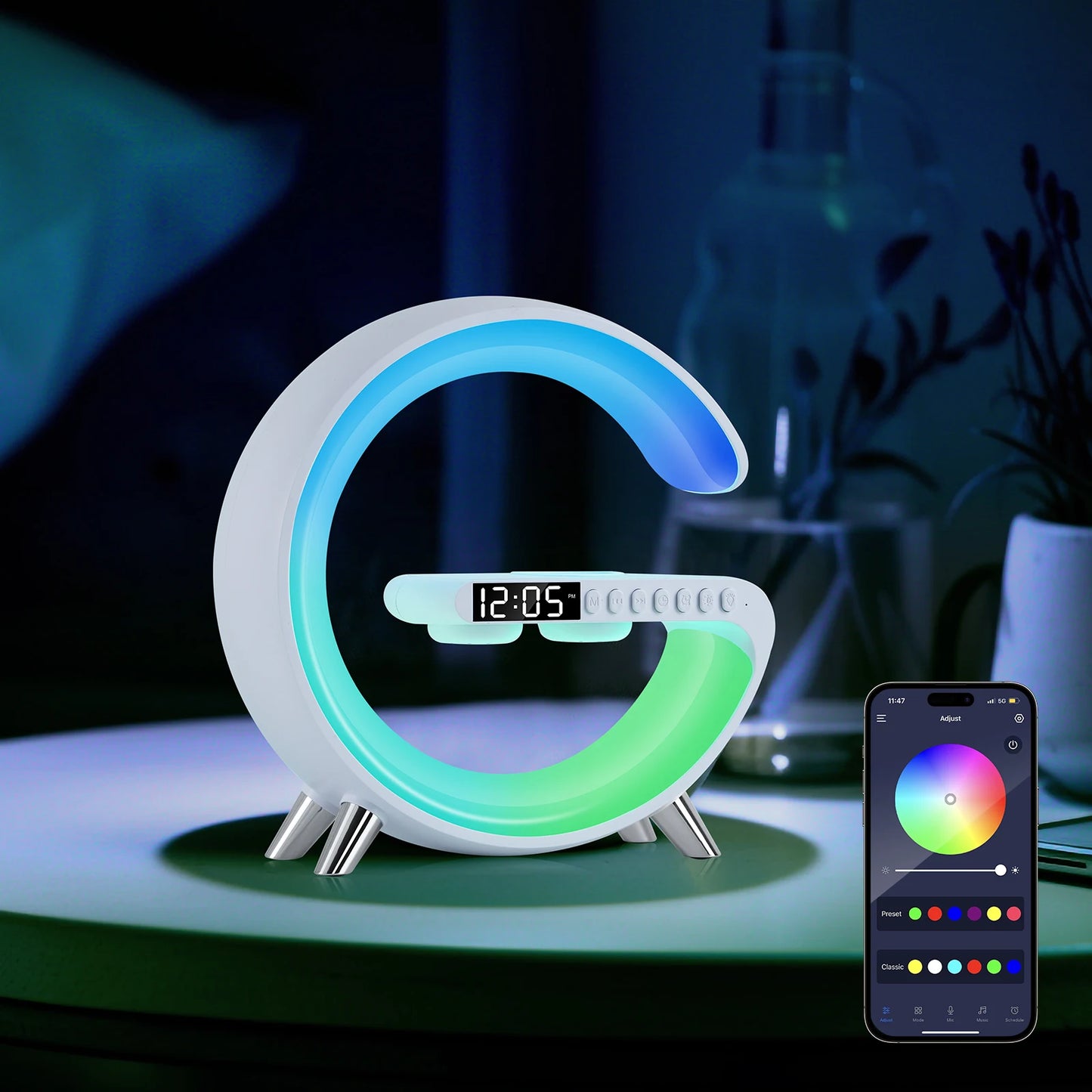 Lamp Alarm Clock , RGB LED