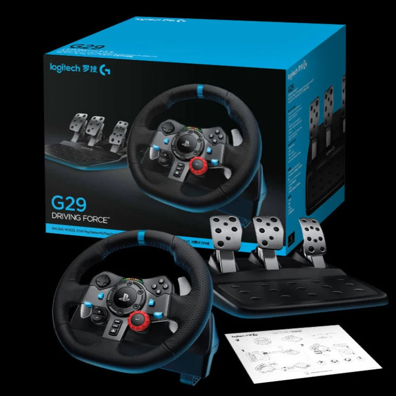 PS5 game controller Logitech for G29 Driving Force Game Steering Wheel Volante for PS5/PS4/PS3 and PC steering wheel