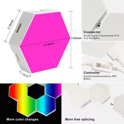 Hexagones Modulaires Lampe