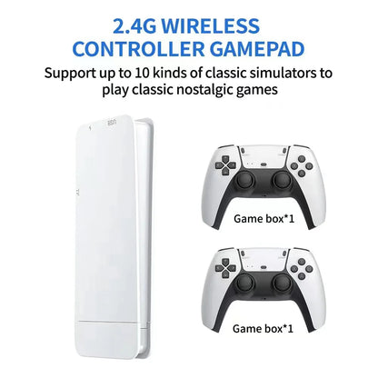 Game Stick Mini TV Handheld Game Console Wireless Gamepads Video Game 64G 20000+ Retro Game HD Output Two-player for PS1 Etc