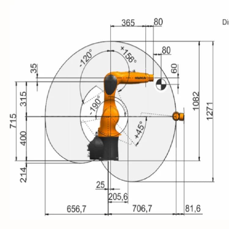 automatic welding robot KR 6 R700 SIXX universal industrial robot with smartPAD controller  with OTC P500L wedling machine