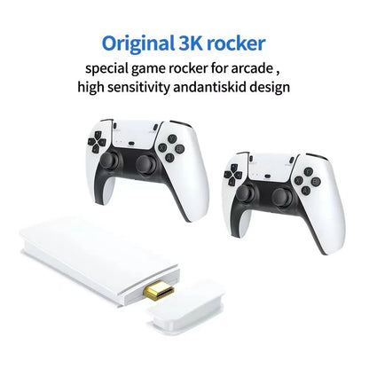 Game Stick Mini TV Handheld Game Console Wireless Gamepads Video Game 64G 20000+ Retro Game HD Output Two-player for PS1 Etc