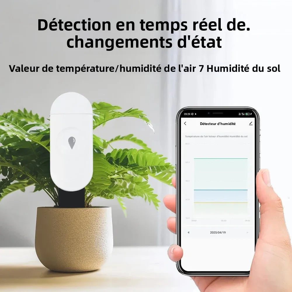 Tuya Zigbee Temperature Humidity Moisture Detector Smart Soil Tester Moisture Sensor Real Time Monitor Support Home Assistant Z2