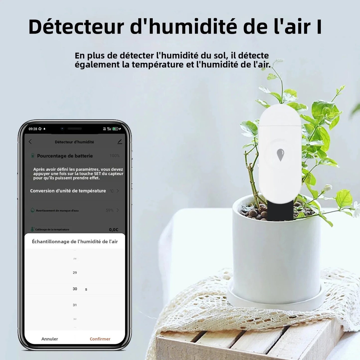 Tuya Zigbee Temperature Humidity Moisture Detector Smart Soil Tester Moisture Sensor Real Time Monitor Support Home Assistant Z2