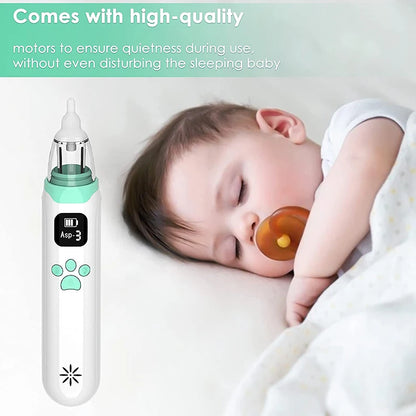 Baby Aspirator, Electric Baby Nose Aspirator, (3 Sizes of Sil Tips)